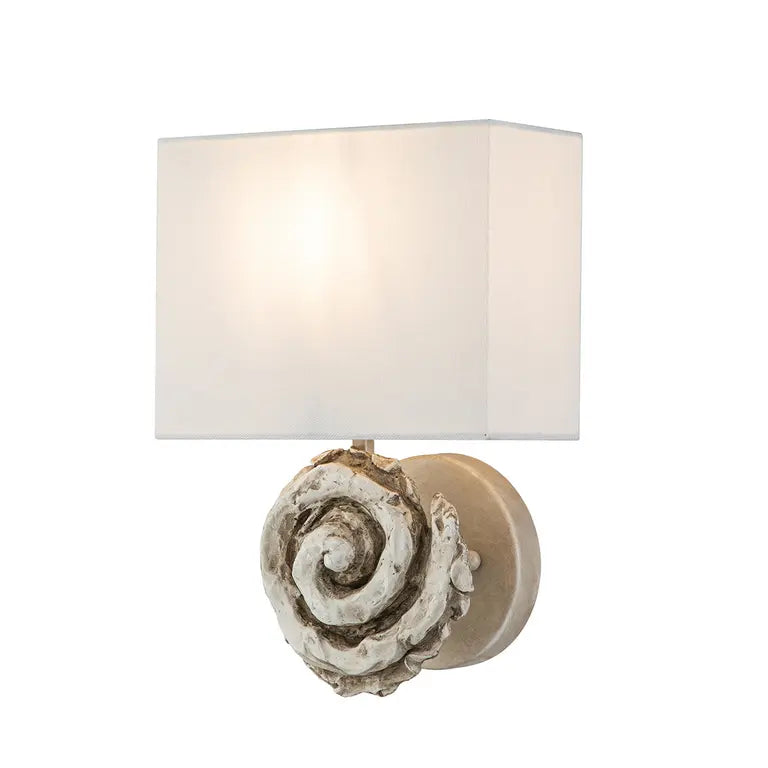 Flambeau · Elstead Applique Swirl · Blanc · H 31.8 cm FB-SWIRL-1L-W – Appliques murales