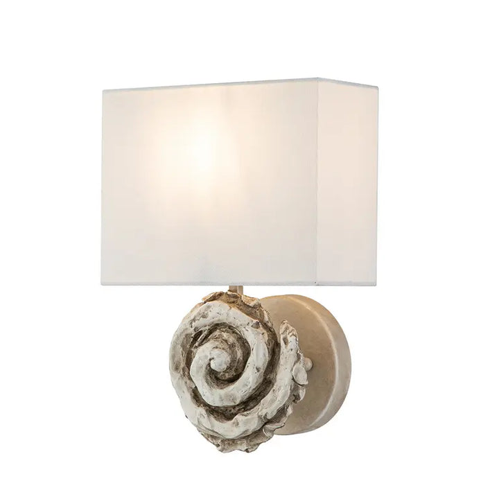 Flambeau · Elstead Applique Swirl · Blanc · H 31.8 cm FB-SWIRL-1L-W