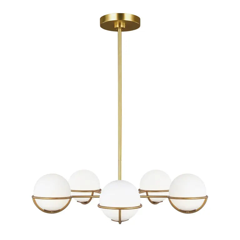 Elstead Lighting Lustre Apollo 5 lumières · Laiton bruni FE-APOLLO5-BB – Lustres