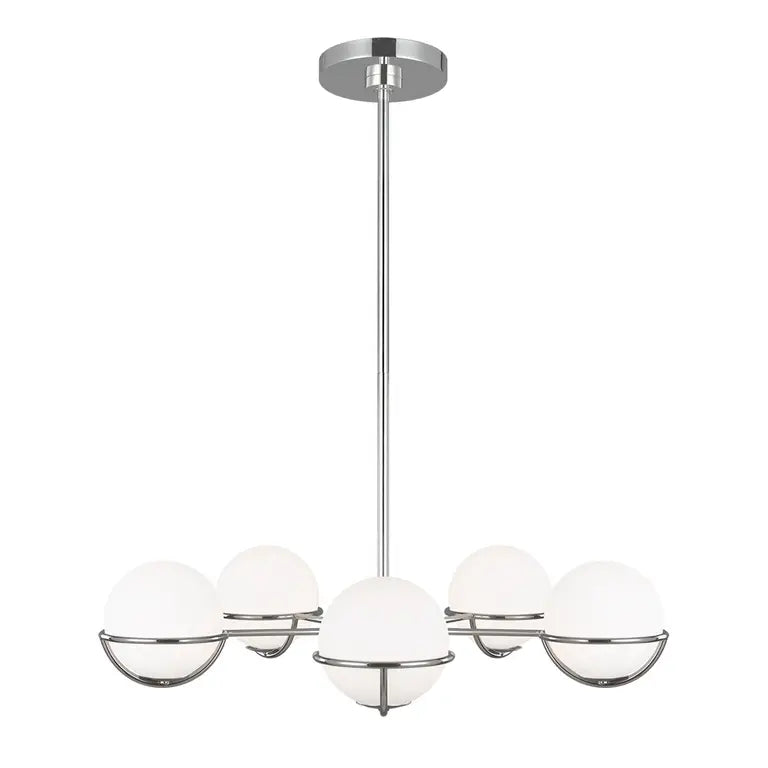 Elstead Lighting Lustre Apollo 5 lumières · Nickel poli FE-APOLLO5-PN – Lustres