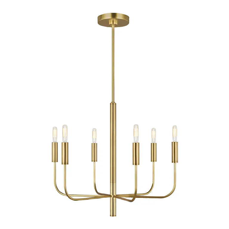 Elstead Lighting Lustre Brianna 6 lumières · Laiton bruni FE-BRIANNA6-BB – Lustres