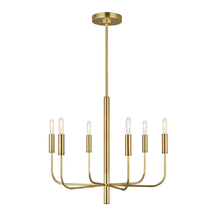 Elstead Lighting Lustre Brianna 6 lumières · Laiton bruni FE-BRIANNA6-BB