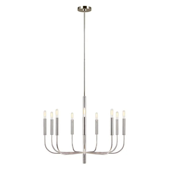 Elstead Lighting Lustre Brianna 9 lumières · Nickel poli FE-BRIANNA9-PN