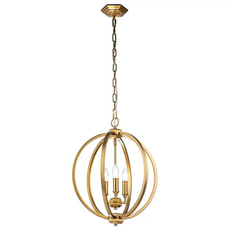 Elstead Lighting Suspension Corinne 3 lumières · Laiton bruni · Ø 43.2 cm FE-CORINNE-3P-M-BB – Suspensions
