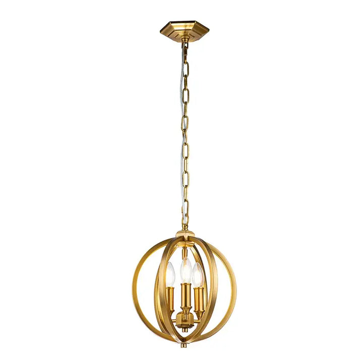 Elstead Lighting Suspension Corinne 3 lumières · Laiton bruni · Ø 28.6 cm FE-CORINNE-3P-S-BB
