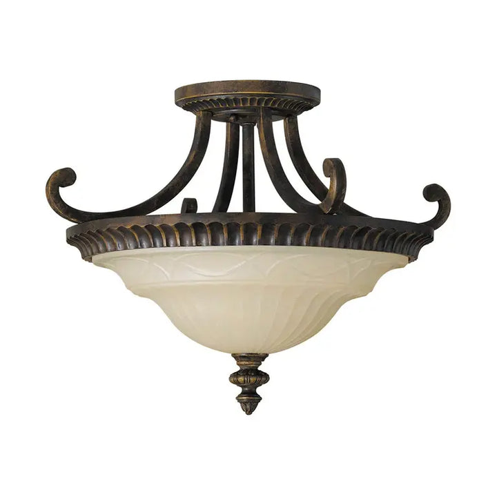 Elstead Lighting Plafonnier Drawing Room 2 lumières · Noyer · Ø 43.8 cm FE-DRAWING-ROOM-SFA