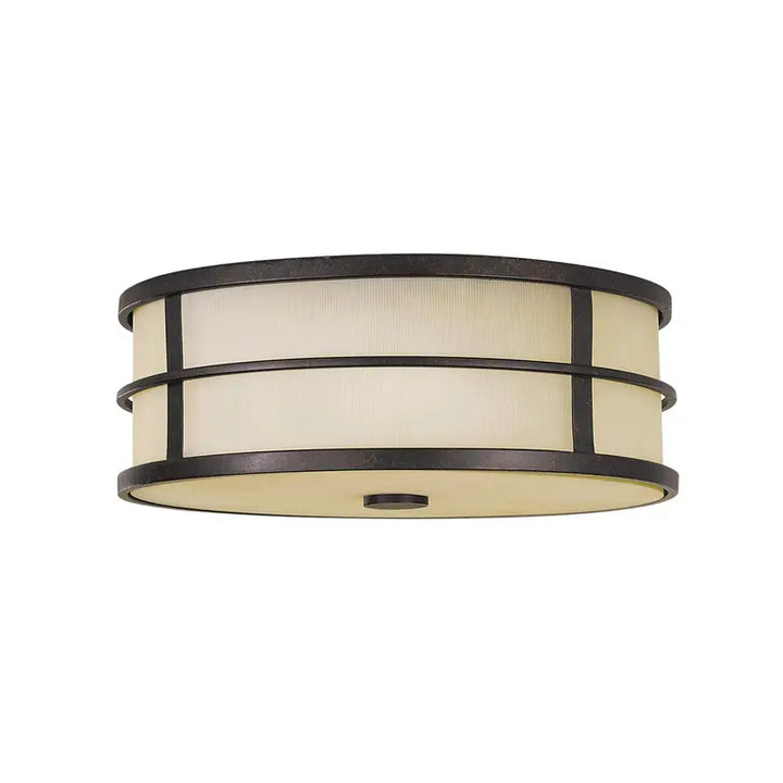 Elstead Lighting Plafonnier Fusion 3 lumières · Bronze · H 12.4 cm FE-FUSION-F