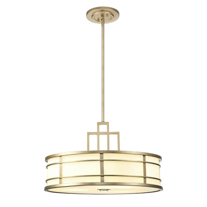 Elstead Lighting Suspension Fusion 3 lumières · Laiton naturel peint FE-FUSION-P-L-PNBR