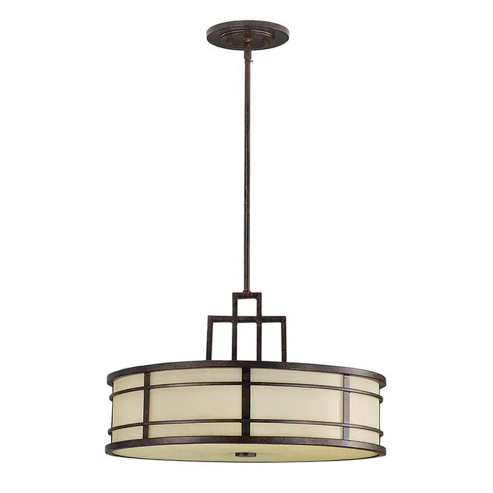 Elstead Lighting Suspension Fusion 3 lumières · Bronze FE-FUSION-P-L