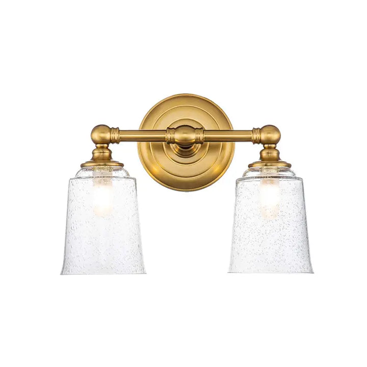 Elstead Lighting Applique de salle de bain Huguenot Lake 2 lumières · Laiton bruni FE-HUGOLAKE2BATH-BB