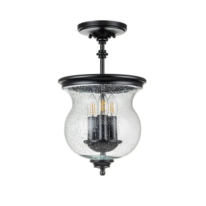 Elstead Lighting Plafonnier Pickering Lane 3 lumières · Noir FE-PICKERING-LANE-SF-BLK