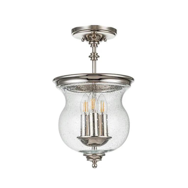 Elstead Lighting Plafonnier Pickering Lane 3 lumières · Nickel poli FE-PICKERING-LANE-SF-PN – Plafonniers
