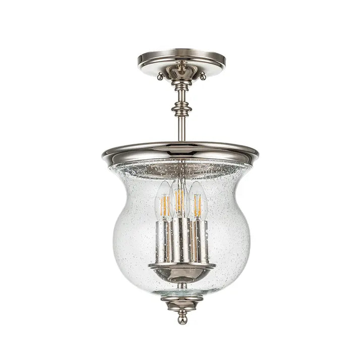 Elstead Lighting Plafonnier Pickering Lane 3 lumières · Nickel poli FE-PICKERING-LANE-SF-PN