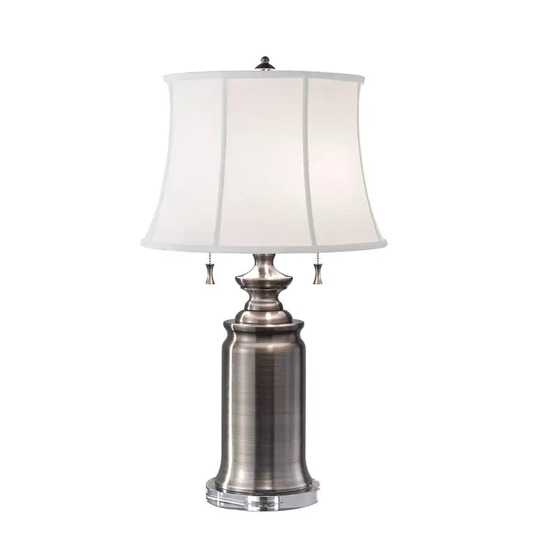 Elstead Lighting Lampe à poser Stateroom 2 lumières · Nickel vieilli FE-STATEROOM-TL-AN – Lampes à poser