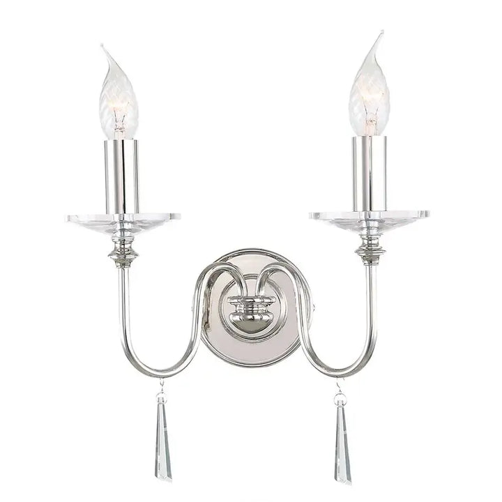 Elstead Lighting Applique Finsbury Park 2 lumières FP2-POL-NICKEL