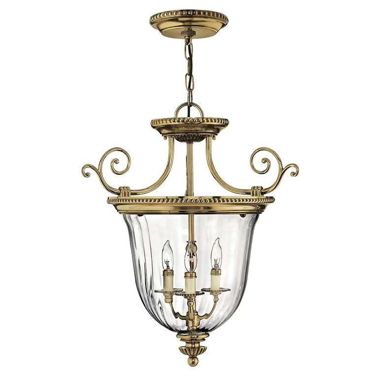 Hinkley · Elstead Suspension Cambridge 3 lumières · Laiton bruni · Ø 53.9 cm HK-CAMBRIDGE-P-S – Suspensions