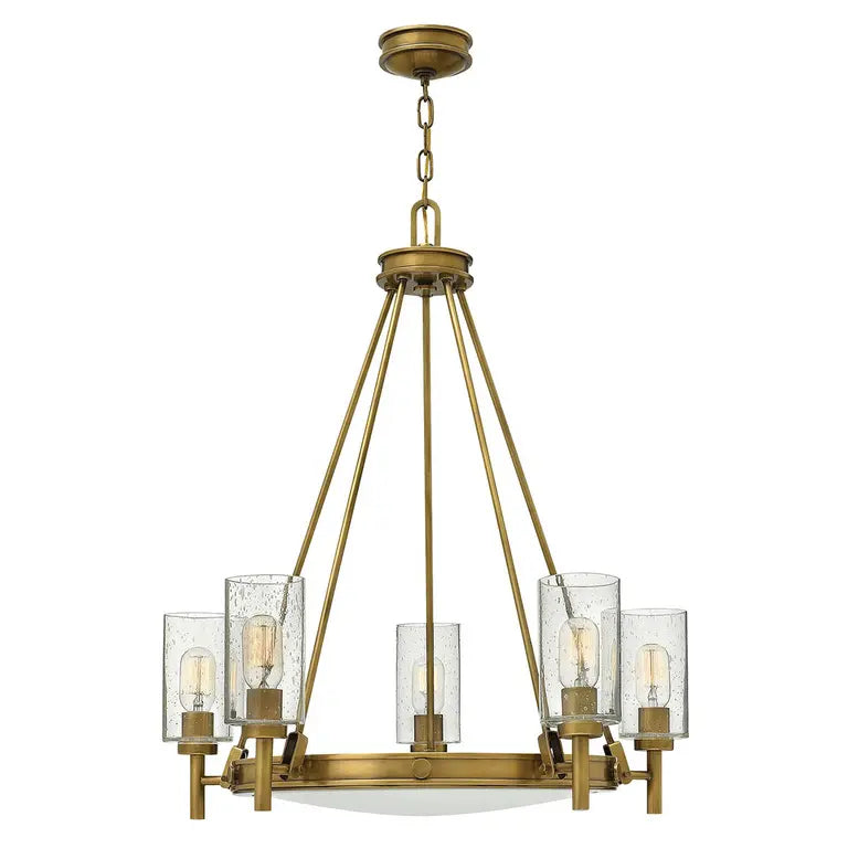 Hinkley · Elstead Lustre Collier 5 lumières · Laiton HK-COLLIER5 – Lustres
