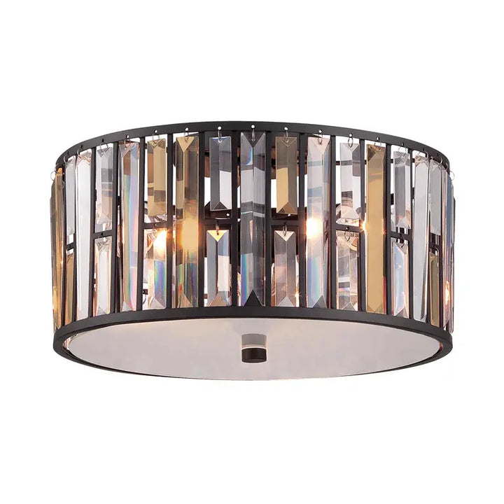 Hinkley · Elstead Plafonnier Gemma 3 lumières · Bronze vieilli HK-GEMMA-F-VBZ
