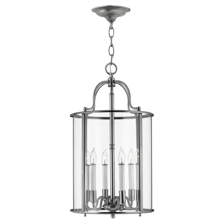 Hinkley · Elstead Suspension Gentry 6 lumières · Étain HK-GENTRY-P-L-PW