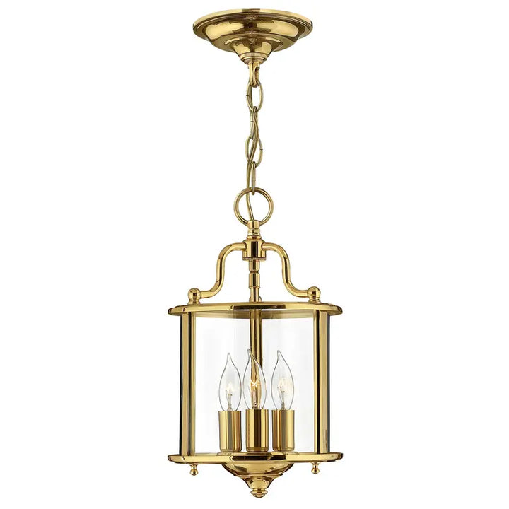 Hinkley · Elstead Suspension Gentry 3 lumières · Laiton poli HK-GENTRY-P-S-PB