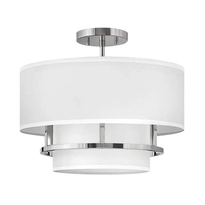Hinkley · Elstead Suspension Graham 3 lumières · Nickel poli HK-GRAHAM-M-PN