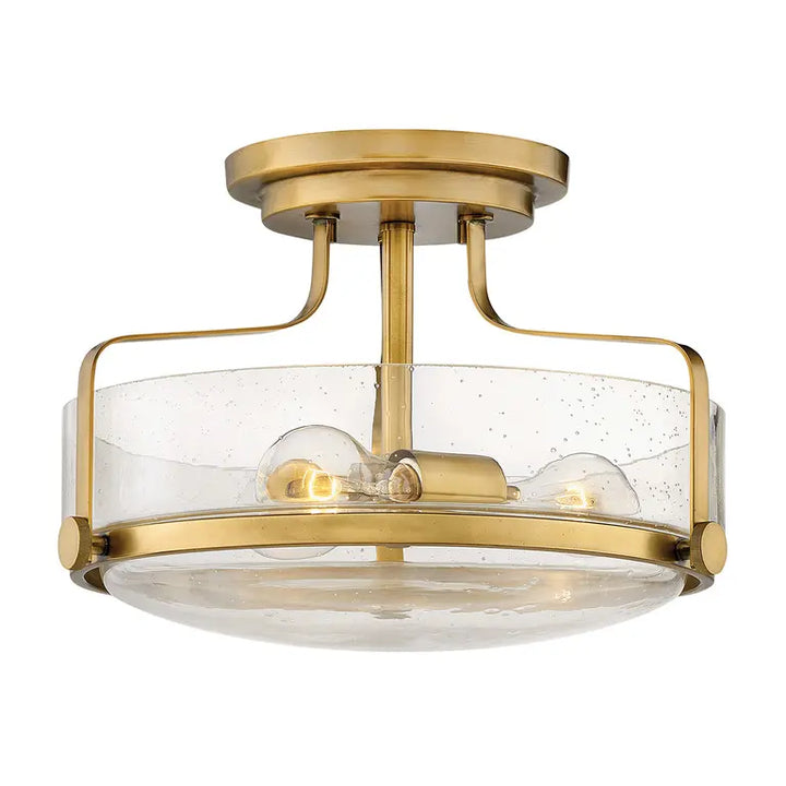 Hinkley · Elstead Plafonnier Harper 3 lumières · Laiton · Ø 36.6 cm HK-HARPER-SFS-HB-CS