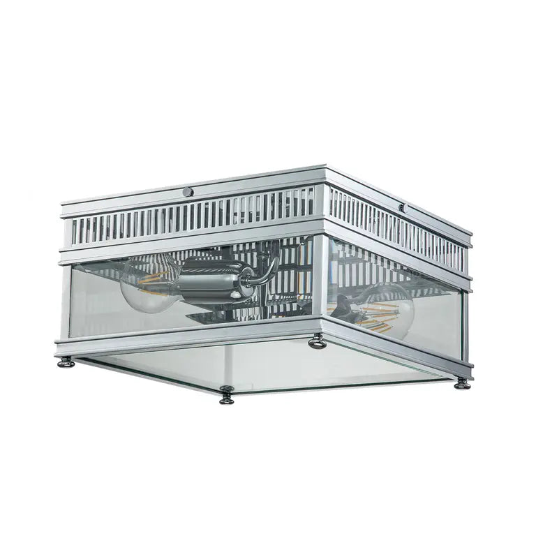 Elstead Lighting Plafonnier Holborn 2 lumières · Chrome poli HOLBORN-F-PC – Plafonniers