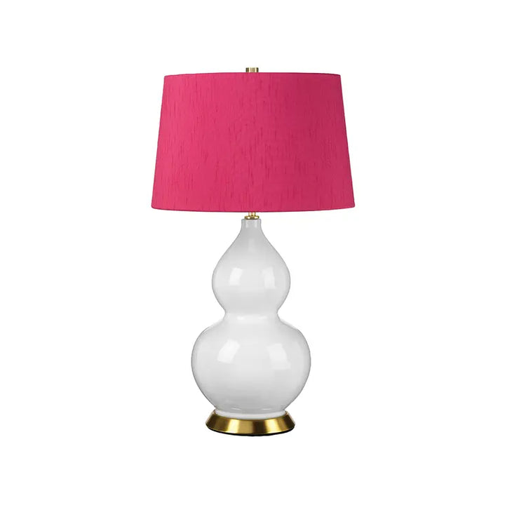 Elstead Lighting Lampe à poser ISLA · Laiton vieilli · Blanc · Rose ISLA-AB-TL-CRANBERRY