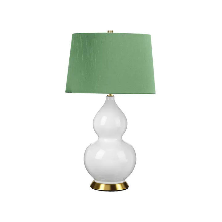 Elstead Lighting Lampe à poser ISLA · Laiton vieilli · Blanc · Vert ISLA-AB-TL-GREEN