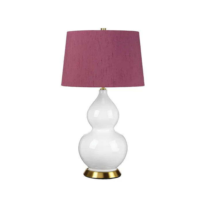 Elstead Lighting Lampe à poser ISLA · Laiton vieilli · Blanc · Purple ISLA-AB-TL-PURPLE