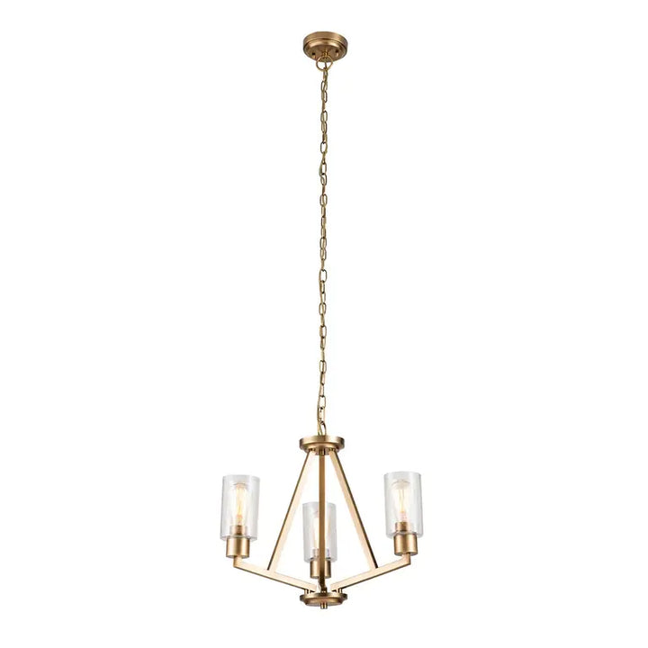 Kichler · Elstead Lustre Deryn 3 lumières · Laiton naturel KL-DERYN3-NBR