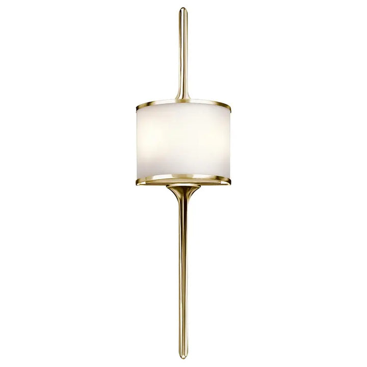 Kichler · Elstead Applique de salle de bain Mona 2 lumières · Laiton poli · H 76.2 cm KL-MONA-L-PB