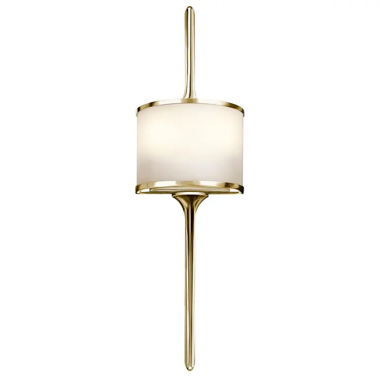 Kichler · Elstead Applique de salle de bain Mona 2 lumières · Laiton poli · H 55.9 cm KL-MONA-S-PB – Salle de bain