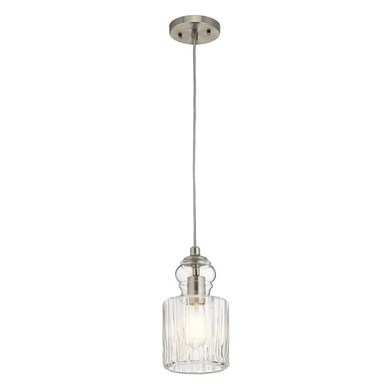 Kichler · Elstead Suspension Riviera · Nickel brossé · Ø 14.7 cm KL-RIVIERA-P-B – Suspensions