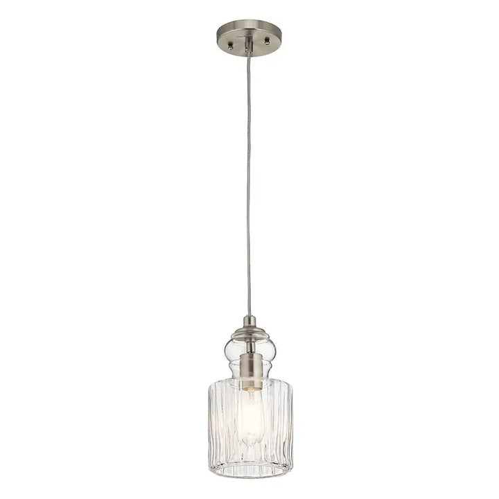 Kichler · Elstead Suspension Riviera · Nickel brossé · Ø 14.7 cm KL-RIVIERA-P-B