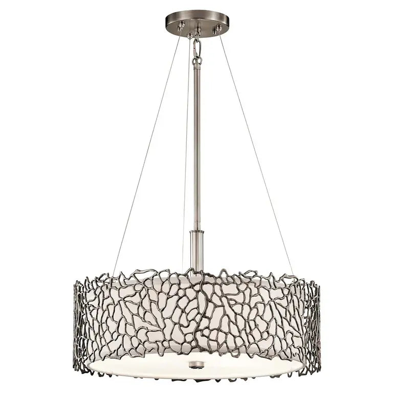 Kichler · Elstead Suspension Silver Coral 3 lumières KL-SILVER-CORAL-P-A – Suspensions