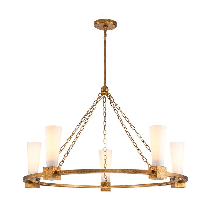 Elstead Lighting Lustre Kristy 5 lumières KRISTY5-DG-OPAL