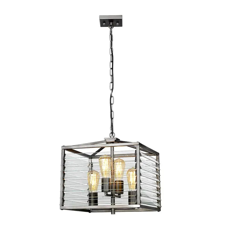 Elstead Lighting Suspension Louvre 4 lumières LOUVRE-4P – Suspensions
