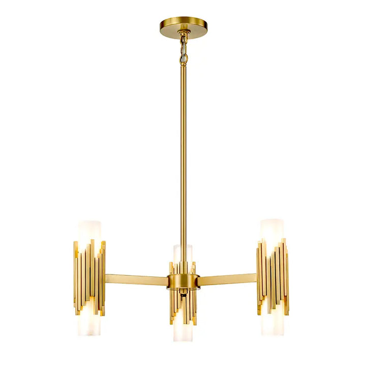 Elstead Lighting Suspension Marvele 6 lumières MARVELE6-AB-OPAL