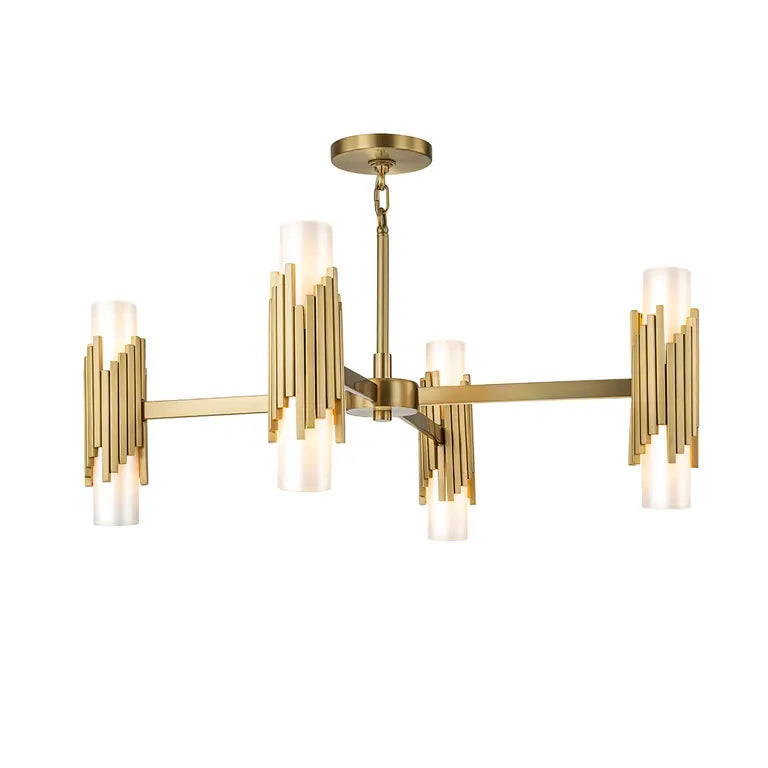Elstead Lighting Suspension Marvele 8 lumières MARVELE8-AB-OPAL – Suspensions