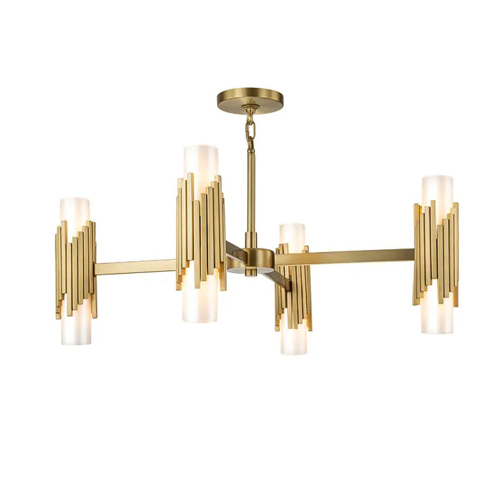 Elstead Lighting Suspension Marvele 8 lumières MARVELE8-AB-OPAL