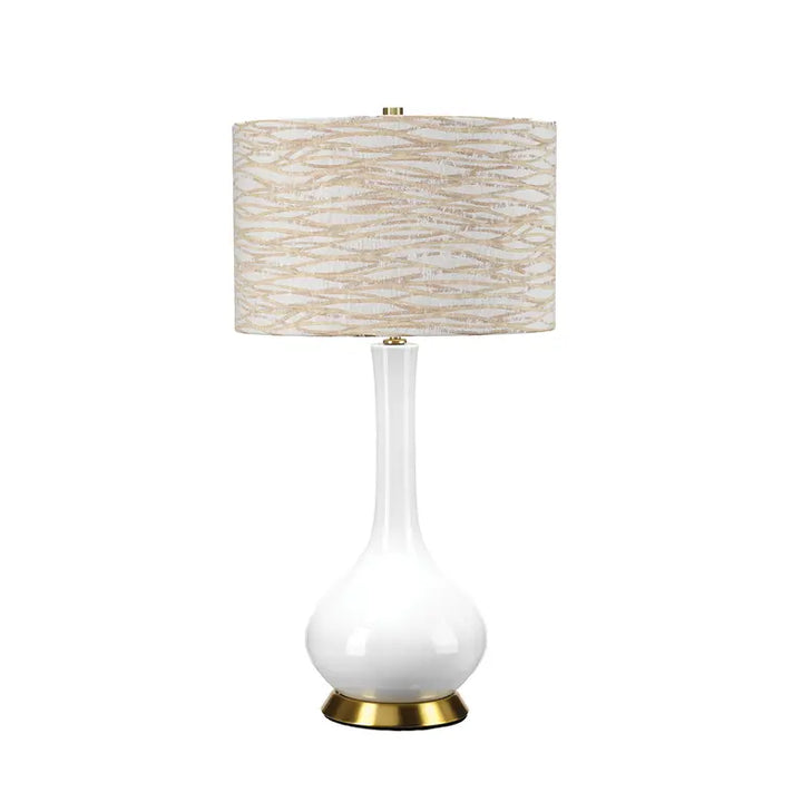 Elstead Lighting Lampe à poser MILO · Laiton vieilli · Blanc · Orange MILO-AB-TL-LANT