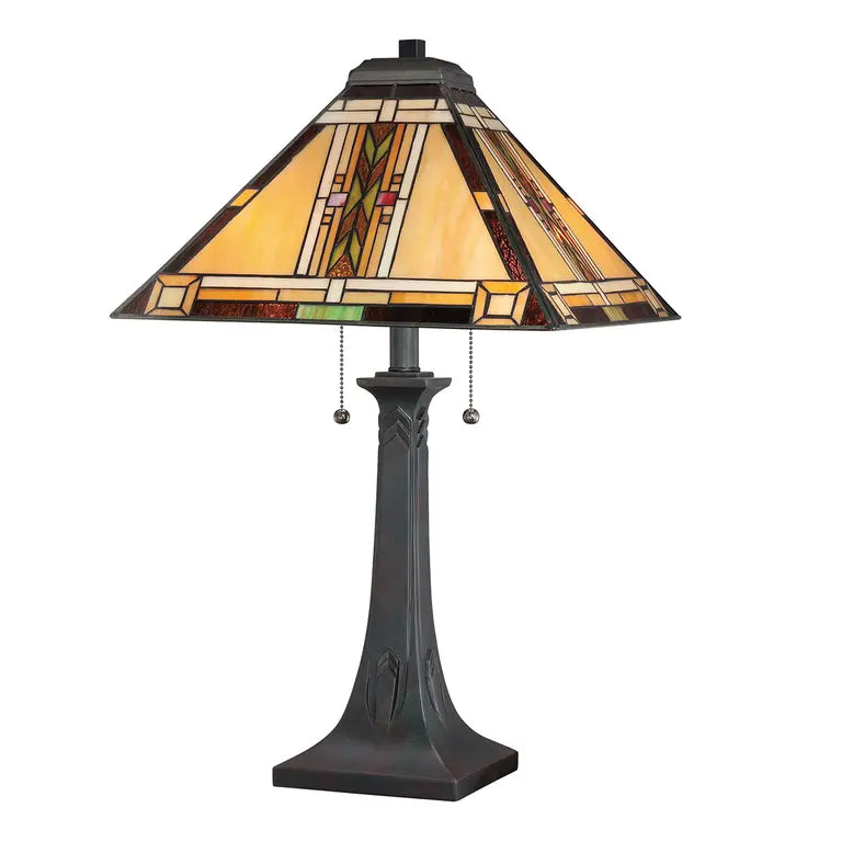 Quoizel · Elstead Lampe à poser Navajo 2 lumières QZ-NAVAJO-TL-VB – Lampes à poser