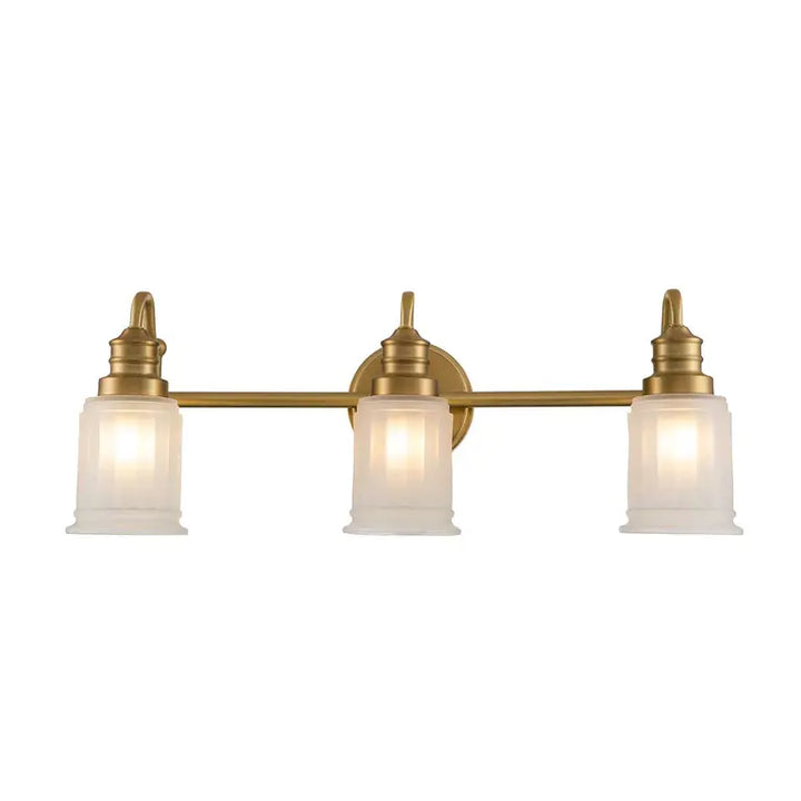 Quoizel · Elstead Applique de salle de bain Swell 3 lumières · Laiton brossé QZ-SWELL3-BB-BATH