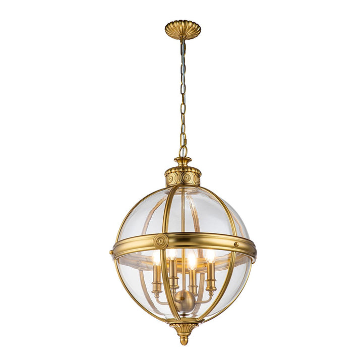 Elstead Lighting Lustre Adams 4 lumières · Laiton bruni FE-ADAMS-4P-BB