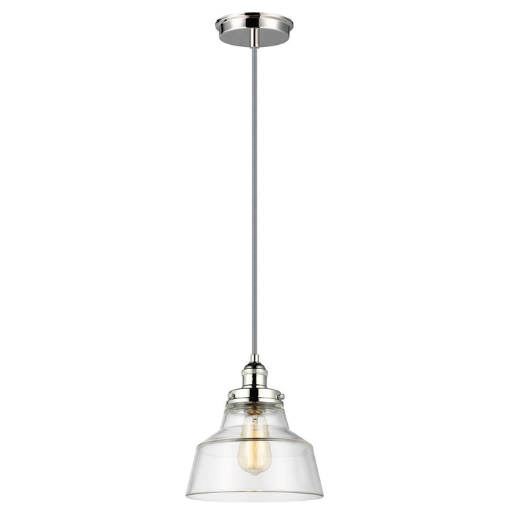 Elstead Lighting Suspension Baskin · Nickel poli · Ø 25.4 cm FE-BASKIN-P-A-PN