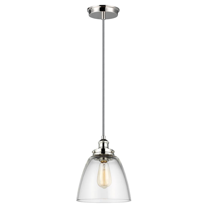 Elstead Lighting Suspension Baskin · Nickel poli · Ø 22.8 cm FE-BASKIN-P-B-PN
