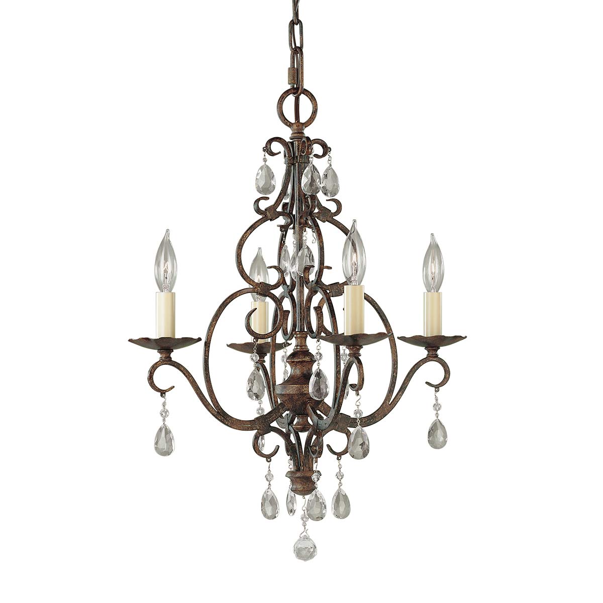 Elstead Lighting Lustre Chateau 4 lumières FE-CHATEAU4 – Lustres