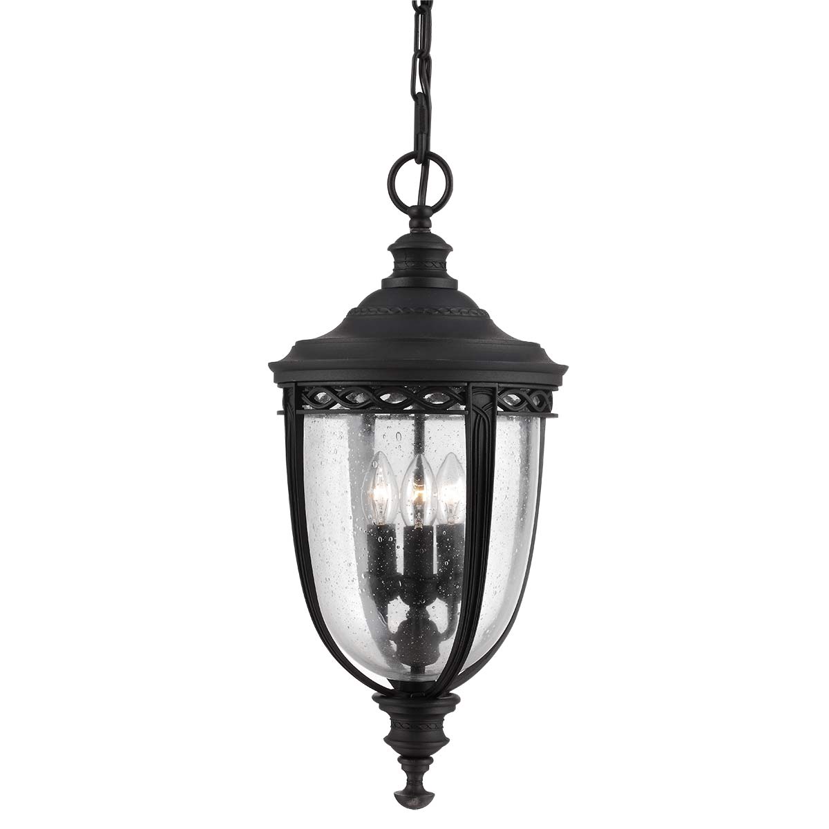 Elstead Lighting Suspension English Bridle 3 lumières · Noir · Ø 26.7 cm FE-EB8-L-BLK – Suspensions