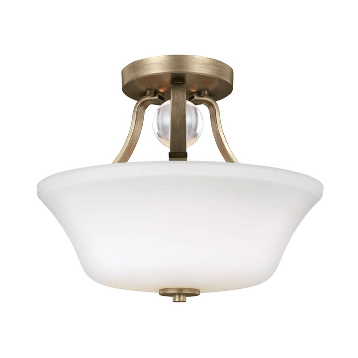 Elstead Lighting Plafonnier Evington 2 lumières · Or FE-EVINGTON-SF-SG